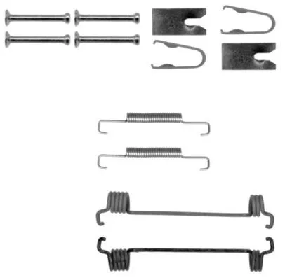1x Accessory Kit, parking brake shoes