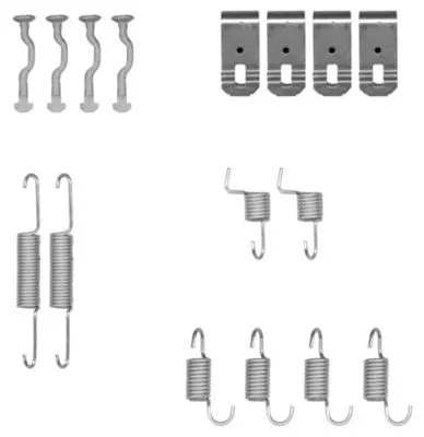 MINTEX MINTEX MBA876 1x Accessory Kit, parking brake shoes 