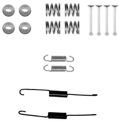 1x Accessory Kit, brake shoes