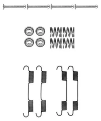 MINTEX MINTEX MBA897 1x Accessory Kit, parking brake shoes 