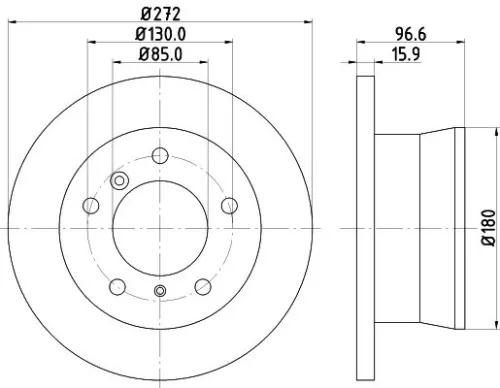MINTEX MINTEX MDC1075 1x MINTEX MDC1075 Brake Disc 