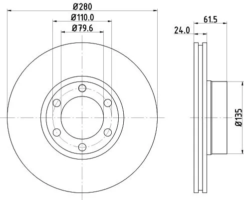 MINTEX MINTEX MDC1397 1x MINTEX MDC1397 Brake Disc 