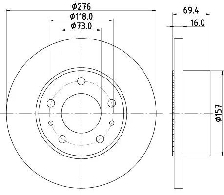 MINTEX MINTEX (MDC1440) 1x  MINTEX Brake Disc 