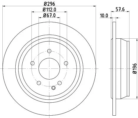 MINTEX MINTEX (MDC1729C) 1x  MINTEX Brake Disc 
