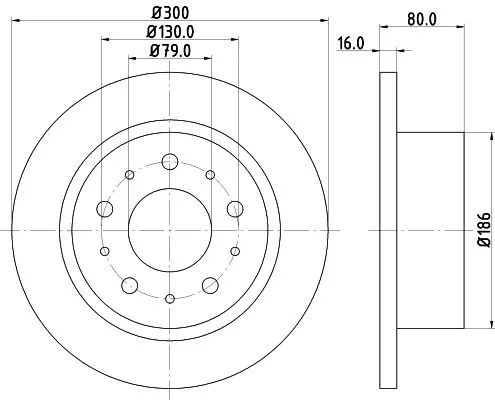 MINTEX MINTEX (MDC2058) 1x  MINTEX Brake Disc 