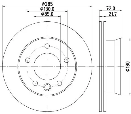 MINTEX MINTEX MDC2127 1x MINTEX MDC2127 Brake Disc 