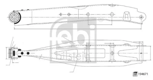 Febi Lower Rear Rear Left Or Right Control / Trailing Arm For Subaru Brz Foreste