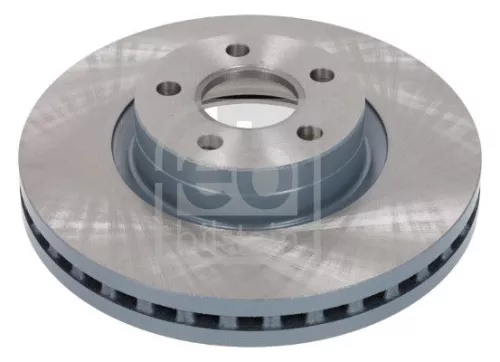 2x Febi Front Internally Vented Brake Disc For Ford Tourneo Connect / Gran