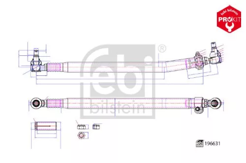 FEBI BILSTEIN FEBI BILSTEIN 196631 Febi Centre Rod Assembly For Volvo Fl Fl6 