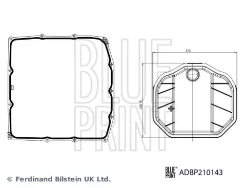BLUE PRINT BLUE PRINT ADBP210143 Hydraulic Filter Kit, automatic transmission 
