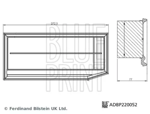 BLUE PRINT BLUE PRINT ADBP220052 Blue Print Air Filter For Dacia Nissan Renault Arkana Duster Kaptur Logan/stepwa 