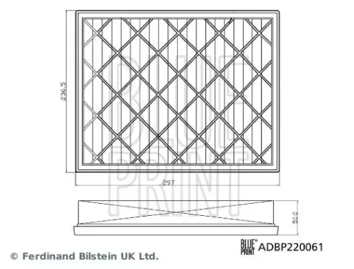 BLUE PRINT BLUE PRINT ADBP220061 Blue Print Air Filter For Ford Ford Australia Ranger 
