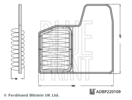 BLUE PRINT BLUE PRINT ADBP220109 Blue Print Air Filter For Suzuki Ignis Swift 