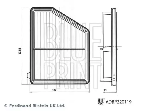 BLUE PRINT BLUE PRINT ADBP220119 Blue Print Air Filter For Honda Civic 