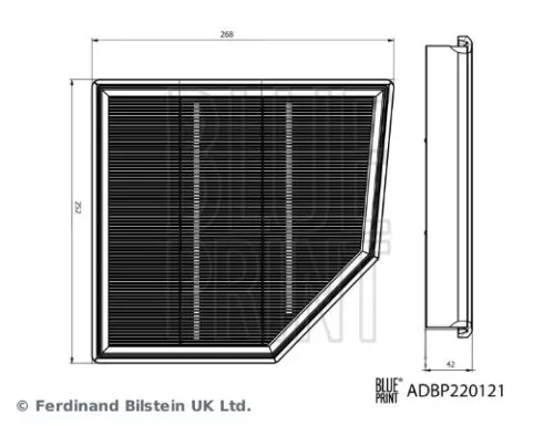 BLUE PRINT BLUE PRINT ADBP220121 Blue Print Air Filter For Bmw Mini 1 2 Mini Mini Countryman X1 X2 