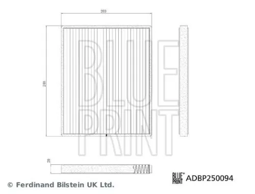 Blue Print Filter Cabin Air For Maxus Deliver 9 Edeliver 9 G10 G10 Plus G20 G20 