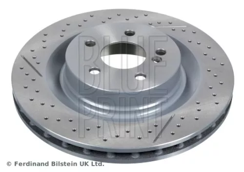 BLUE PRINT BLUE PRINT ADBP430001 2x BLUE Print Rear Perforated/vented Brake Discs For Mercedes-benz Clk Slk 