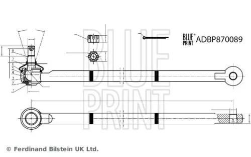 BLUE PRINT BLUE PRINT ADBP870089 Centre Rod Assembly 