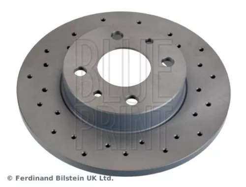 2x BLUE Print Rear Solid Brake Discs For Abarth 500 / 595 / 695 500c / 595c / 695c