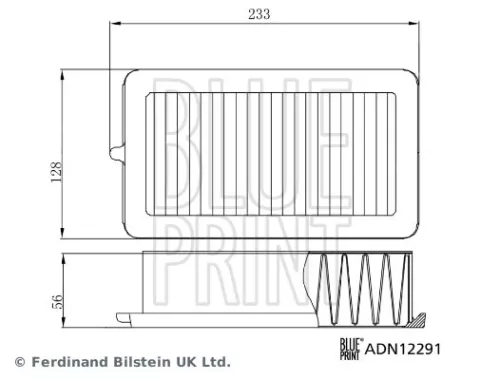 BLUE PRINT BLUE PRINT ADN12291 Blue Print Air Filter For Mitsubishi Nissan Renault Samsung Arkana Asx Captur Cl 
