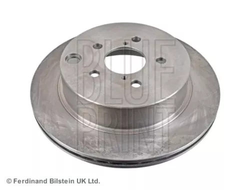 2x BLUE Print Rear Internally Vented Brake Discs For Subaru Forester