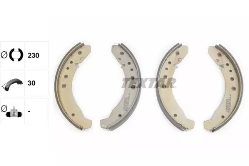 TEXTAR TEXTAR 91007700 1x Brake Shoe Set 