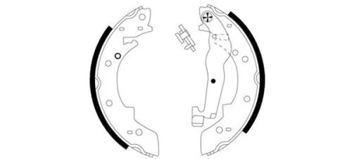 TEXTAR TEXTAR 91011200 1x Brake Shoe Set 