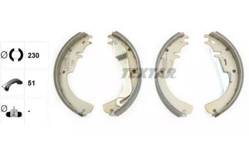 TEXTAR TEXTAR 91012100 1x Brake Shoe Set 