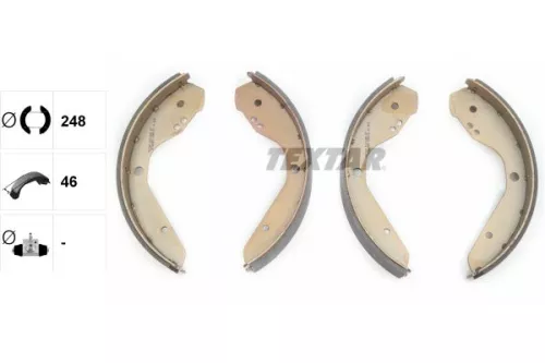 TEXTAR TEXTAR 91012400 1x Brake Shoe Set 
