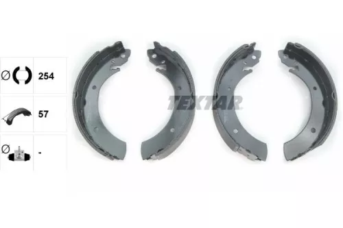 TEXTAR TEXTAR 91015700 1x Brake Shoe Set 