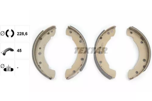 TEXTAR TEXTAR 91015900 1x Brake Shoe Set 