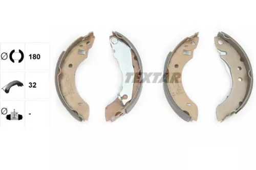TEXTAR TEXTAR 91020700 1x Brake Shoe Set 
