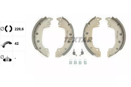 TEXTAR TEXTAR 91024100 1x Brake Shoe Set 