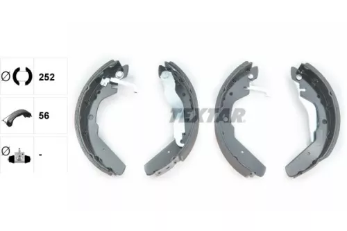 TEXTAR TEXTAR 91027600 1x Brake Shoe Set 