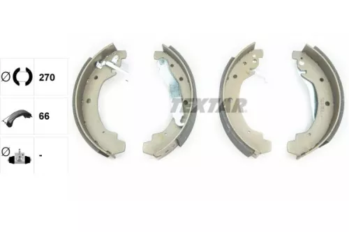 TEXTAR TEXTAR 91028900 1x Brake Shoe Set 