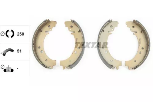 TEXTAR TEXTAR 91029100 1x Brake Shoe Set 
