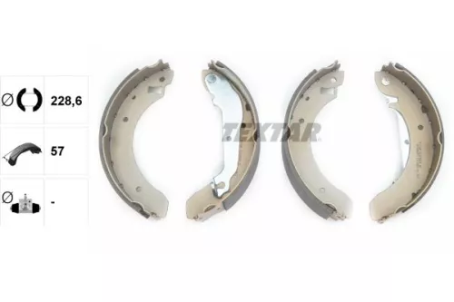 TEXTAR TEXTAR 91029600 1x Brake Shoe Set 