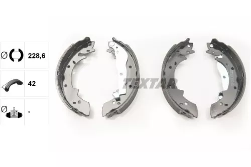 TEXTAR TEXTAR (91030400) 1x Brake Shoe Set 