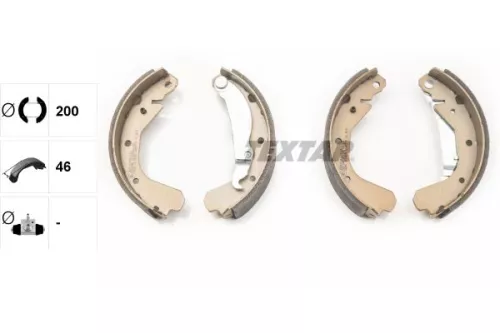 TEXTAR TEXTAR 91033100 1x Brake Shoe Set 