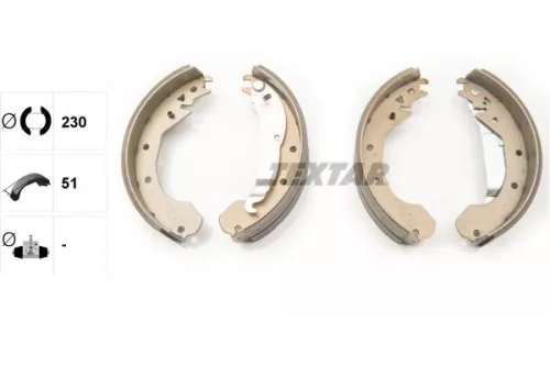 TEXTAR TEXTAR 91033200 1x Brake Shoe Set 