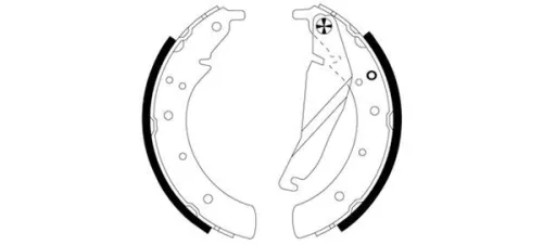 TEXTAR TEXTAR 91033500 1x Brake Shoe Set 