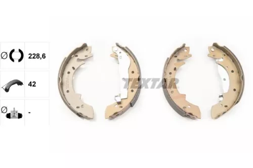TEXTAR TEXTAR 91033800 1x Brake Shoe Set 