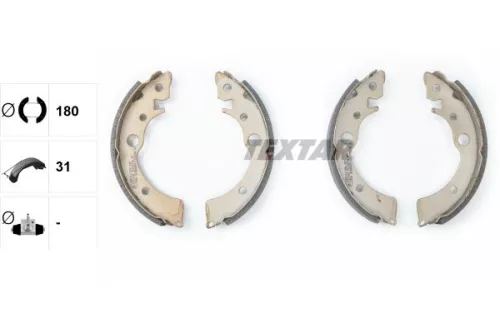 TEXTAR TEXTAR 91034700 1x Brake Shoe Set 