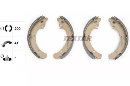 TEXTAR TEXTAR 91037201 1x Brake Shoe Set 