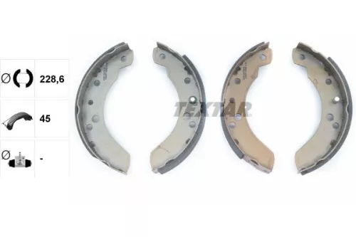 TEXTAR TEXTAR 91037500 1x Brake Shoe Set 