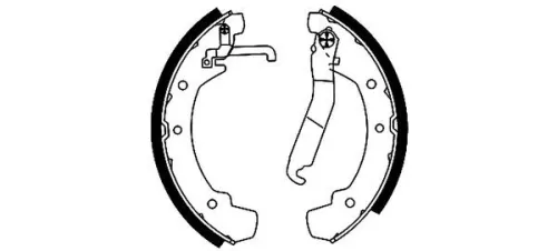 1x Brake Shoe Set