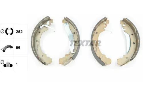 TEXTAR TEXTAR 91038501 1x Brake Shoe Set 
