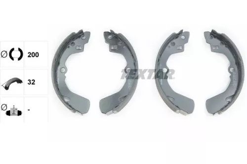 TEXTAR TEXTAR 91039001 1x Brake Shoe Set 