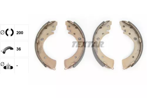 TEXTAR TEXTAR 91039601 1x Brake Shoe Set 