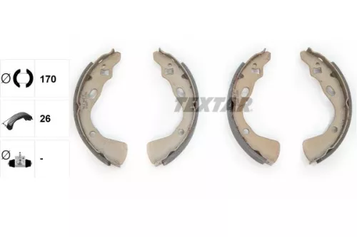 TEXTAR TEXTAR 91039700 1x Brake Shoe Set 